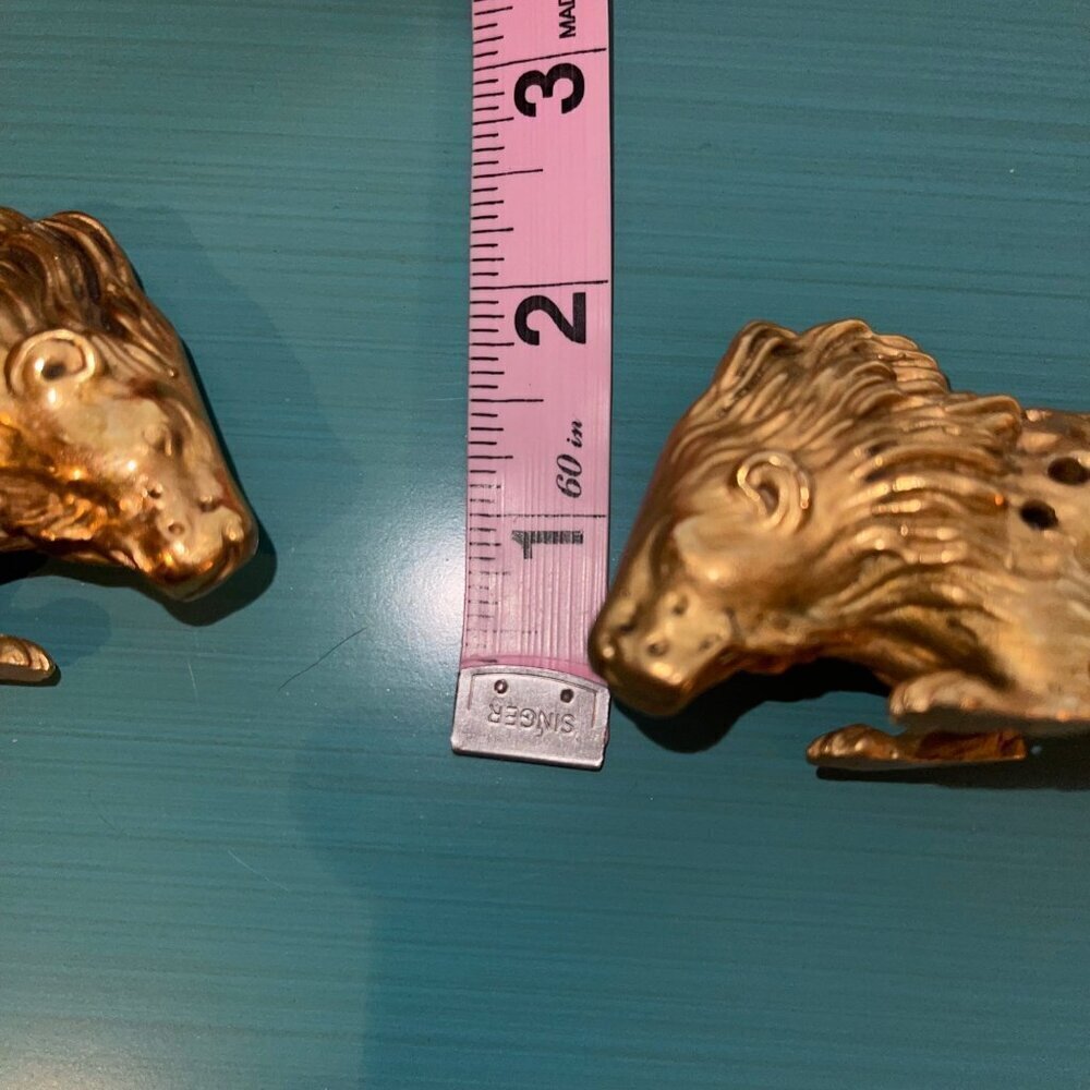 Odiot Paris Vintage Toothpick Holder Gold Porcupine Figurine Set of 2 Rare - Picture 8 of 9